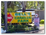 Bells Caravan Park - Clontarf: Bell's Caravan Park welcome sign