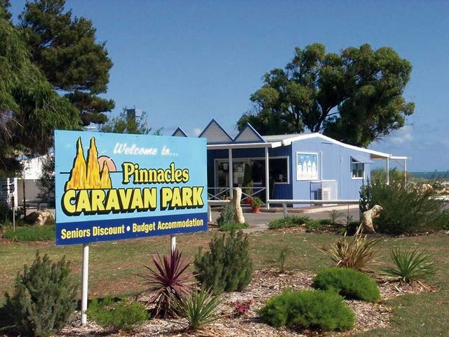 Cervantes Pinnacles Beachfront Caravan Park - Cervantes WA: Cervantes Pinnacles Beachfront Caravan Park welcome sign
