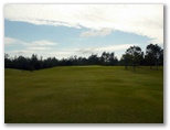 Orara Park Golf Course - Coutts Crossing: Approach to the Green on Hole 1