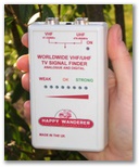 Happy Wanderer Caravan Accessories: The TV Signal Finder is a pre tune device & by rotating antenna 360 degree both horizontally then vertically one can fine direction of strongest signal prior to initial TV tune