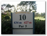 Warringah Golf Course - North Manly Sydney: Hole 10 - Par 5, 434 meters