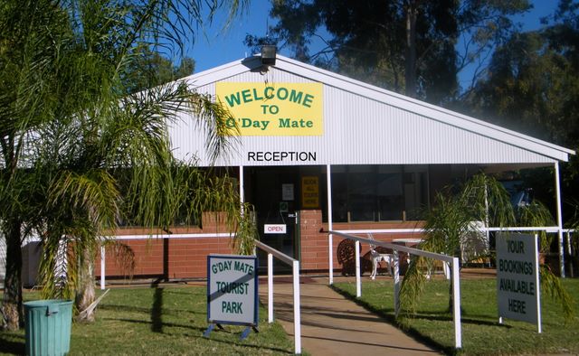 G'day Mate Tourist Park - Alice Springs: Reception and office