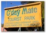 G'day Mate Tourist Park - Alice Springs: G'day Mate Tourist Park welcome sign