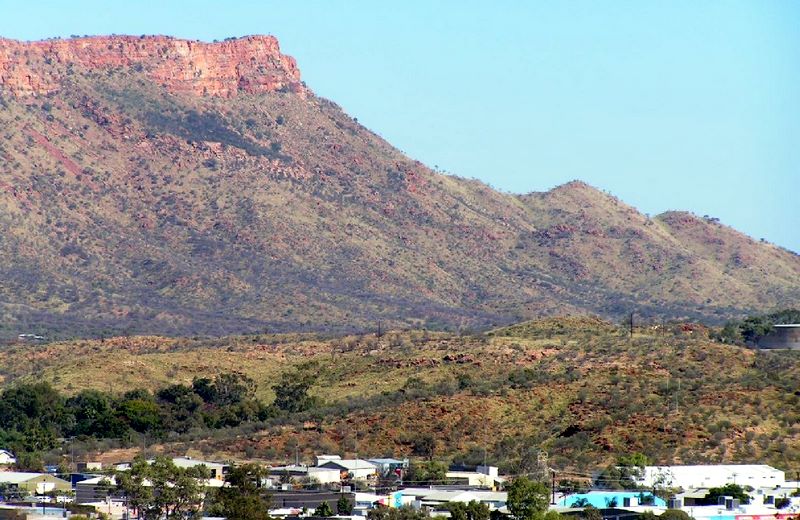 Alice Springs Northern Territory - Alice Springs: West MacDonnell Ranges dominate the Alice Spings township.