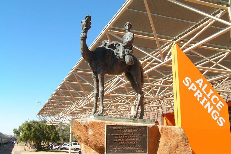 Alice Springs Northern Territory - Alice Springs: Memorial to The Ghan
