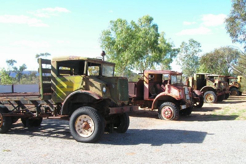 Alice Springs Northern Territory - Alice Springs: Old Blitz Trucks at at Transport Hall of Fame in Alice Springs