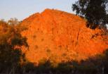 Temple Bar Caravan Park - Alice Springs: Glorious sunset seen from the park