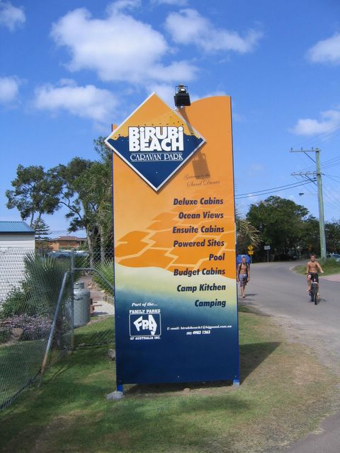 Birubi Beach Holiday Park - Anna Bay: Birubi Beach Holiday Park welcome sign