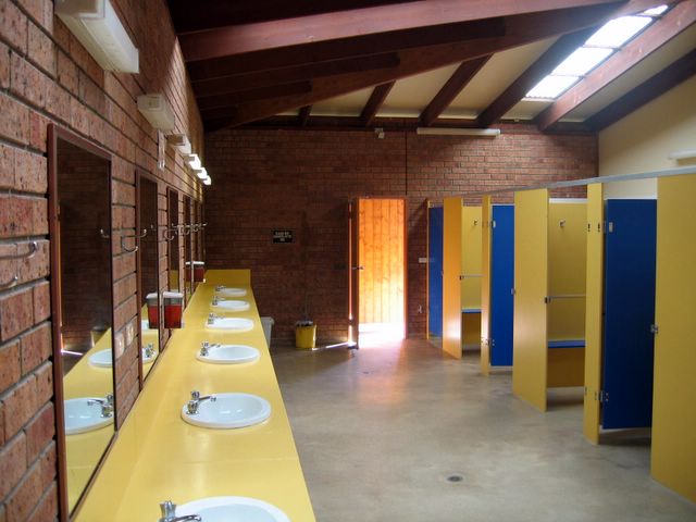 Pisces Holiday Park - Apollo Bay: Interior of immaculate amenities block