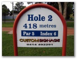 Waratah Golf Course - Argenton: Hole 2 - Par 5, 418 metres