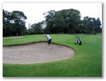 Waratah Golf Course - Argenton: Green on Hole 2