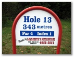 Waratah Golf Course - Argenton: Hole 13 - Par 4, 343 metres
