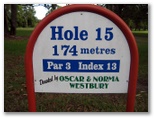 Waratah Golf Course - Argenton: Hole 15 - Par 3, 174 metres