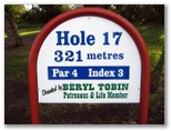 Waratah Golf Course - Argenton: Hole 17 - Par 4, 321 metres