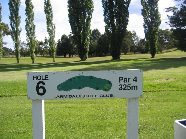Armidale Golf Course - Armidale: Layout on Hole 6 - Par 4, 325 meters
