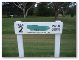 Armidale Golf Course - Armidale: Layout Hole 2 - Par 4, 388 meters
