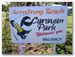 Armstrong Beach Caravan Park - Armstrong Beach: Armstrong Beach Caravan Park welcome sign