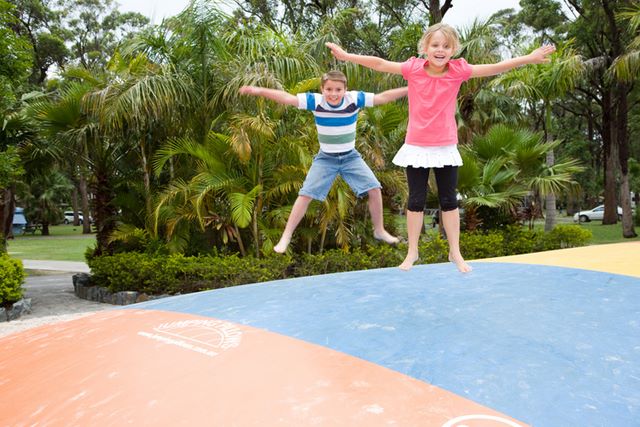 NRMA Darlington Beach Holiday Park - Arrawarra: Jumping pillow for children.