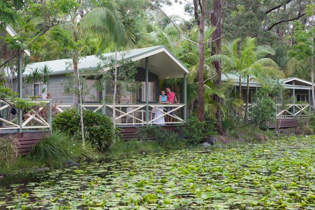 NRMA Darlington Beach Holiday Park - Arrawarra: Lagoon spa Villa ideal for families, couples and singles.