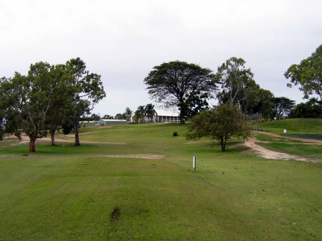 Ayr Golf Course - Ayr: Fairway view Hole 9 with Club House in the distance