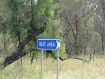 Pilliga Rest Area - Baan Baa: Turn off to rest area is clearly marked. 