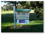 Bairnsdale Golf Course - Bairnsdale: Hole 10 - Par 4, 329 metres.  Sponsored by Coastcare Pharmacies Bairnsdale, Paynesville & Metung
