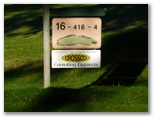 Bairnsdale Golf Course - Bairnsdale: Hole 16 - Par 4, 416 metres.  Sponsored by Crossco Consulting Engineers.