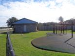 Shaws Bay Holiday Park - East Ballina: Laundry and camp kitchen next to play ground