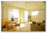 Shaws Bay Holiday Park - East Ballina: Interior of Riverview Cabin