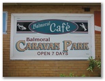 Balmoral Caravan Park - Balmoral: Balmoral Caravan Park welcome sign.