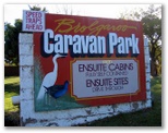 Brolgaroo Caravan Park - Barooga: Brolgaroo Caravan Park welcome sign