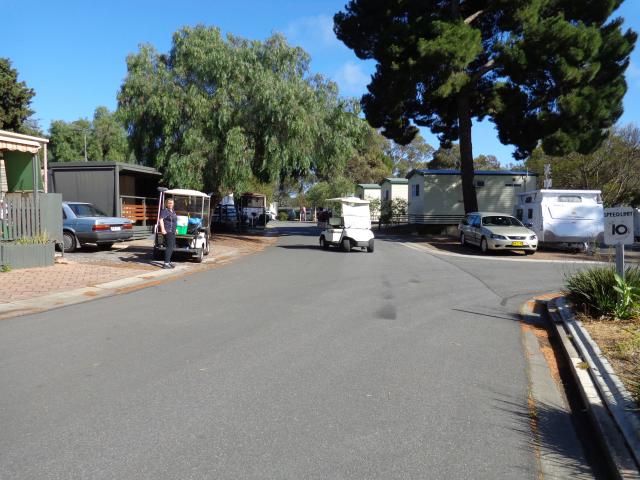 Gawler Caravan Park  - Gawler Barossa Valley: Gawler Caravan Park,
the cleaning team are always out and about.