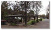 Barossa Valley Tourist Park by Russell Barter - Barossa Valley Nuriootpa: View of sheltered BBQ and amenities