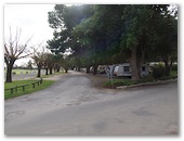 Barossa Valley Tourist Park by Russell Barter - Barossa Valley Nuriootpa: Shady powered sites for caravans with view of oval