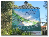 Blue Lagoon Beach Resort - Bateau Bay: Welcome sign