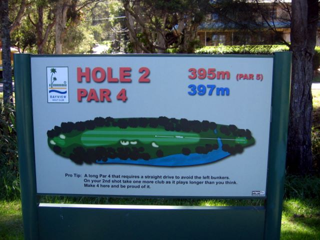 Bayview Golf Club - Bayview: Bayview Golf Club Hole 2: Par 4, 397 metres