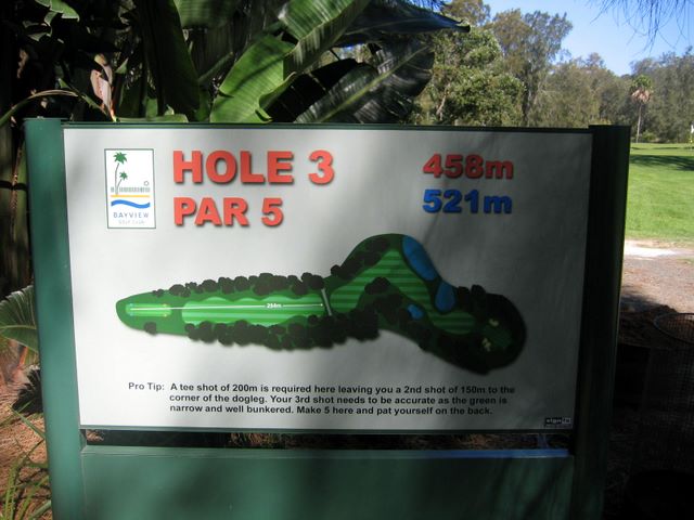 Bayview Golf Club - Bayview: Bayview Golf Club Hole 3: Par 5, 521 metres