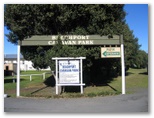 Beachport Caravan Park - Beachport: Beachport Caravan Park welcome sign