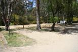 Silver Creek Caravan Park - Beechworth: New power heads with water and tv points for all tourist sites.Leveled with coloured stone to suit the Bush park.