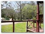 Silver Creek Caravan Park - Beechworth: View of the park from cottage verandah