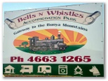Bells N Whistles Accommodation Park - Bell: Bells 'N' Whistles Accommodation Park welcome sign