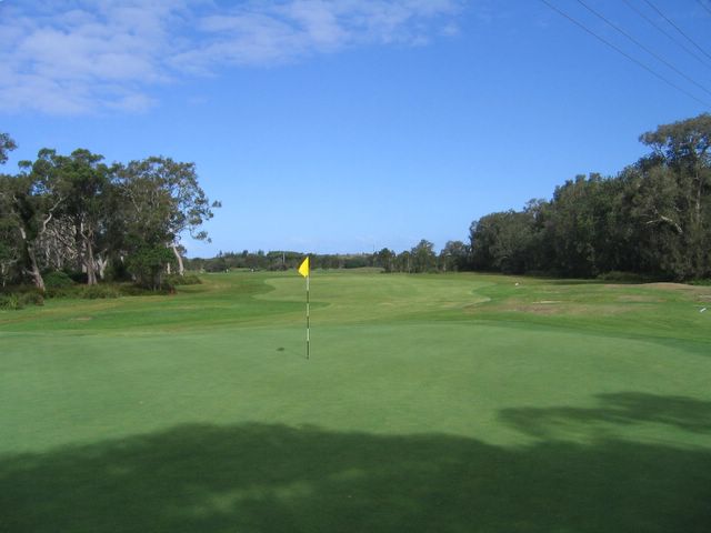 Belmont Golf Course - Belmont: Green on Hole 4 looking back along fairway