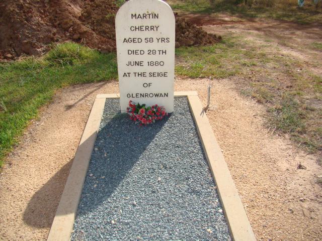 Benalla Leisure Park - Benalla: Martin Cherrys grave, he was shot in Anne Jones Inn at the time of the siege. He was an inocent victim of the time. 