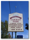Central City Caravan Park - Bendigo: Central City Caravan Park welcome sign