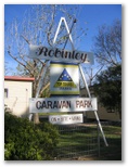 Robinley Caravan Park - Bendigo Maiden Gully: Robinley Caravan Park welcome sign
