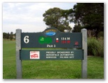 Beresfield Golf Course - Beresfield: Layout of Hole 6 - Par 3, 134 metres