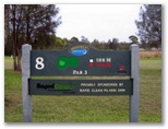 Beresfield Golf Course - Beresfield: Layout of Hole 8 - Par 3, 186 metres