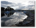 Zane Grey Tourist Park - Bermagui: Harbour reflections