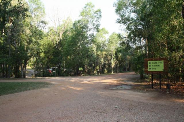 Tumbling Waters Holiday Park - Berry Springs: Internal roadway to cabins and powered site area