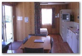 BIG4 Bicheno Cabin and Tourist Park - Bicheno: Living area of studio cabin.